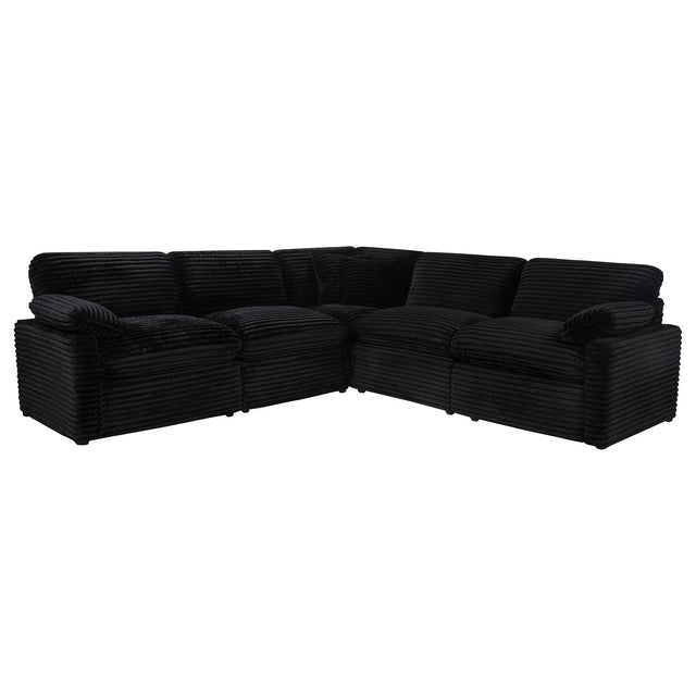 Collins 5-piece Modular Power Reclining Sectional Black