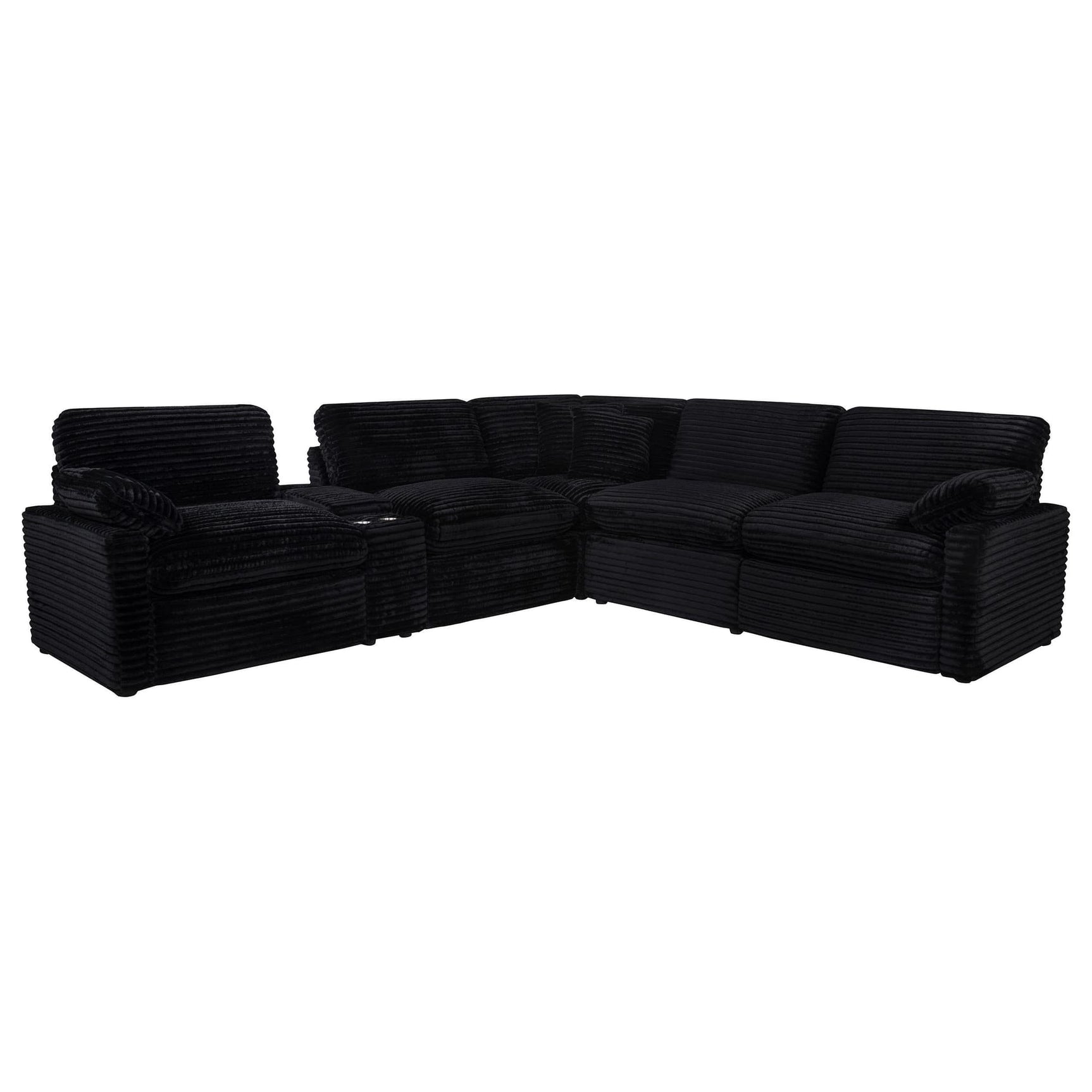 Collins 6-piece Modular Power Reclining Sectional Black