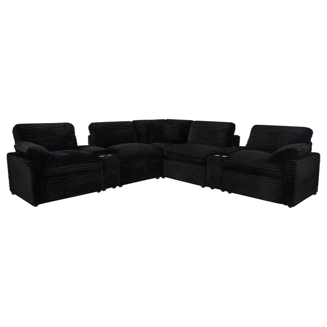 Collins 7-piece Modular Power Reclining Sectional Black