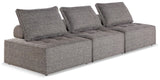 Bree Zee Brown 3-Piece Outdoor Modular Seating - Ella Furniture