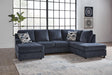 Albar Place Cobalt 2-Piece Sectional - Ella Furniture