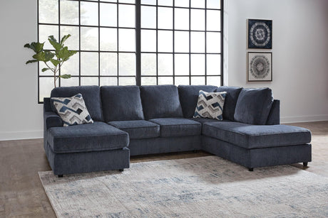 Albar Place Cobalt 2-Piece Sectional - Ella Furniture