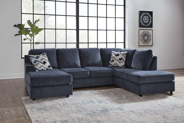 Albar Place Cobalt 2-Piece Sectional - Ella Furniture