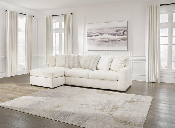 Chessington Ivory 2-Piece Sectional With Chaise - Ella Furniture