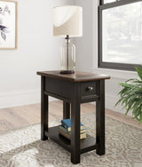 Tyler Grayish Brown/black Creek 2 End Tables PKG010343 - T736-107 | T736-107 - Ella Furniture