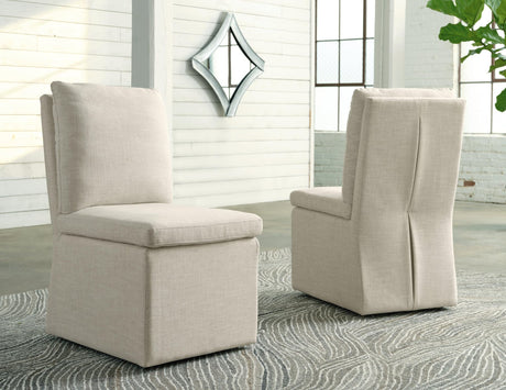 Krystanza Oatmeal Dining Chair - Ella Furniture