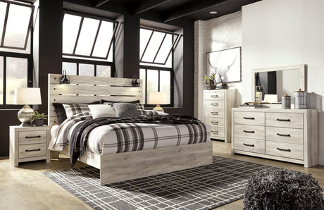 Cambeck Whitewash Panel Bedroom Set - Ella Furniture