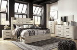 Cambeck Whitewash Panel 4 Storage Bedroom Set - Ella Furniture