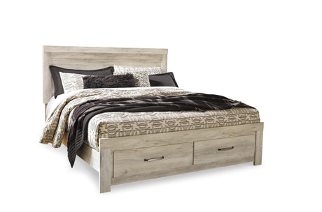 Bellaby Whitewash Platform 2 Storage Bedroom Set - Ella Furniture