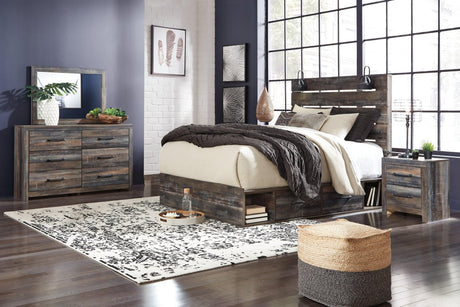 Drystan Multi Panel 4 Storage Bedroom Set - Ella Furniture