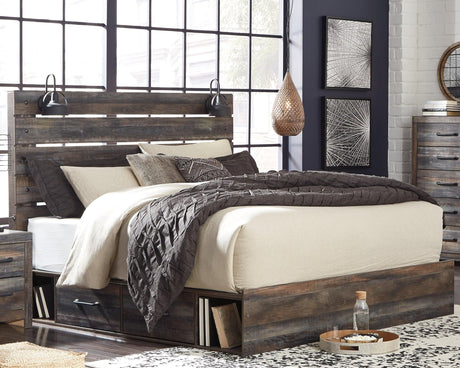 Drystan Multi Panel 2 Storage Bedroom Set - Ella Furniture