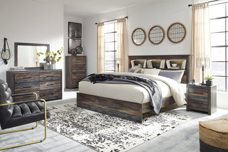 Drystan Multi Panel Bookcase Bedroom Set - Ella Furniture