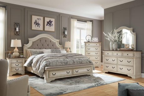 Realyn Two-tone Upholstered Bedroom Set - Ella Furniture