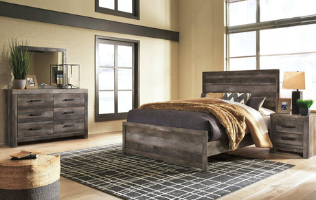 Wynnlow Gray Crossbuck Panel Bedroom Set - Ella Furniture