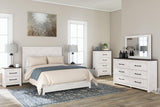 Gerridan White/Gray Panel Bedroom Set - Ella Furniture