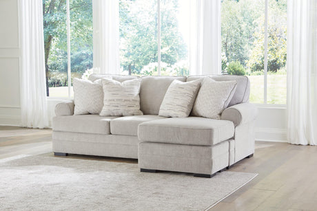 Eastonbridge Shadow Chenille Sofa Chaise - Ella Furniture