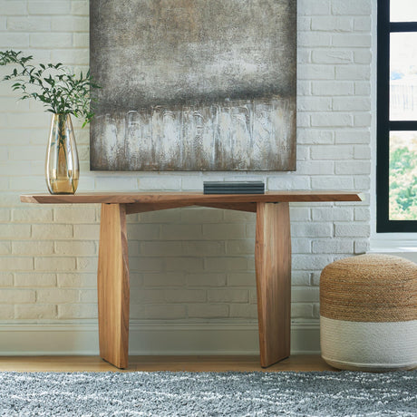 Holward Natural Console Sofa Table - Ella Furniture