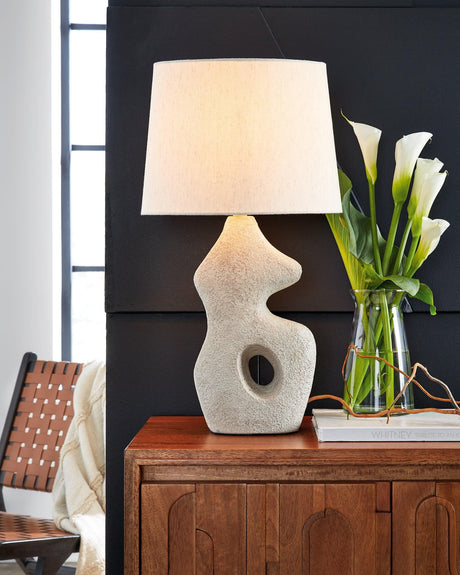 Chadrich Antique Beige Table Lamp (Set of 2) - Ella Furniture
