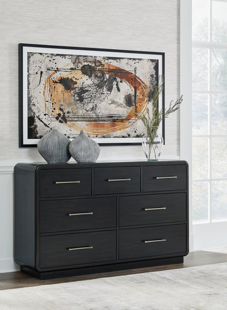Rowanbeck Black Dresser - Ella Furniture