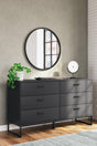 Socalle Black Dresser - Ella Furniture