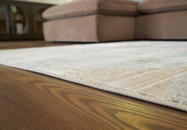 Truward Linen/Gray/Caramel Large Rug - Ella Furniture