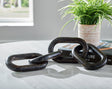 Mardelby Distressed Black Sculpture - Ella Furniture