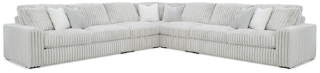 Stupendous Alloy Velvet 5-Piece Sectional - Ella Furniture