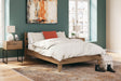 Deanlow Honey Full Platform Panel Bed - Ella Furniture