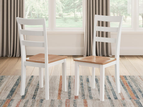 Gesthaven Natural/White Dining Chair - Ella Furniture