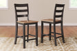 Gesthaven Natural/Brown Counter Height Barstool - Ella Furniture