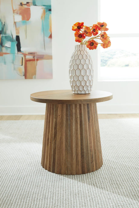 Ceilby Natural Accent Table - Ella Furniture