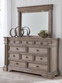 Blairhurst Light Grayish Brown Dresser and Mirror - Ella Furniture