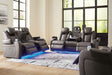 Fyne-Dyme Shadow Sofa, Loveseat and Recliner - Ella Furniture