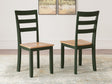 Gesthaven Natural/Green Dining Chair - Ella Furniture