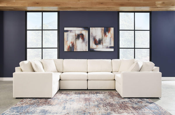 Pillar Oyster Peak 6-Piece Sectional With Ottoman
