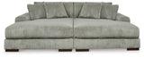 Lindyn Fog Super Chaise - Ella Furniture