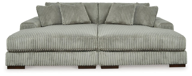 Lindyn Fog Super Chaise - Ella Furniture