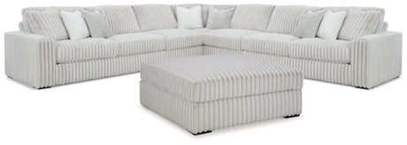 Stupendous Alloy 5-Piece Sectional with Ottoman - Ella Furniture