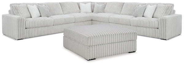 Stupendous Alloy 5-Piece Sectional with Ottoman - Ella Furniture