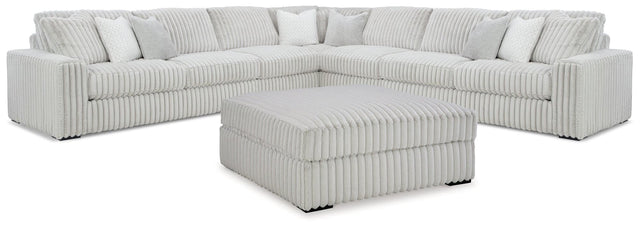Stupendous Alloy 5-Piece Sectional with Ottoman - Ella Furniture