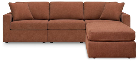 Modmax Spice 3-Piece Sectional with Ottoman - Ella Furniture