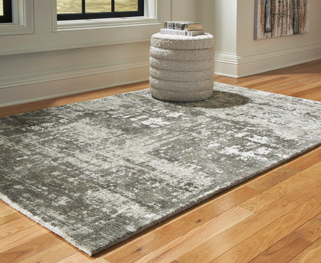 Valmontic Gray Medium Rug - Ella Furniture