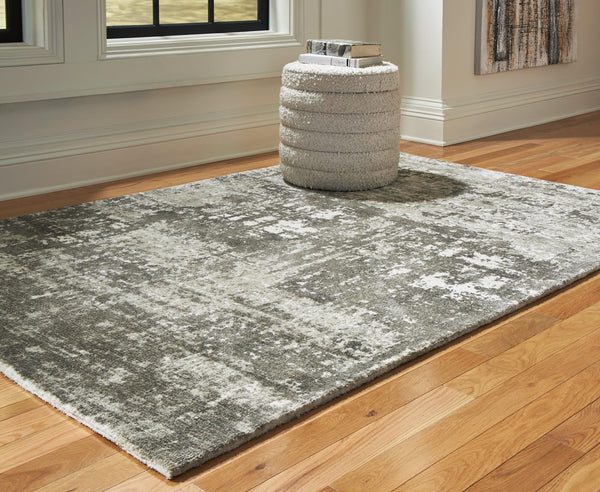 Valmontic Gray Medium Rug - Ella Furniture