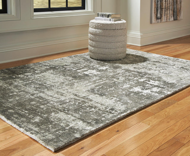 Valmontic Gray Medium Rug - Ella Furniture