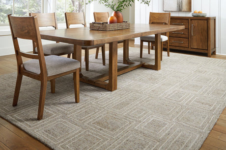 Brickburgh Gray Ivory Honey Extra Large Rug