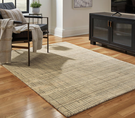 Janston Ivory Gray Tan Medium Rug