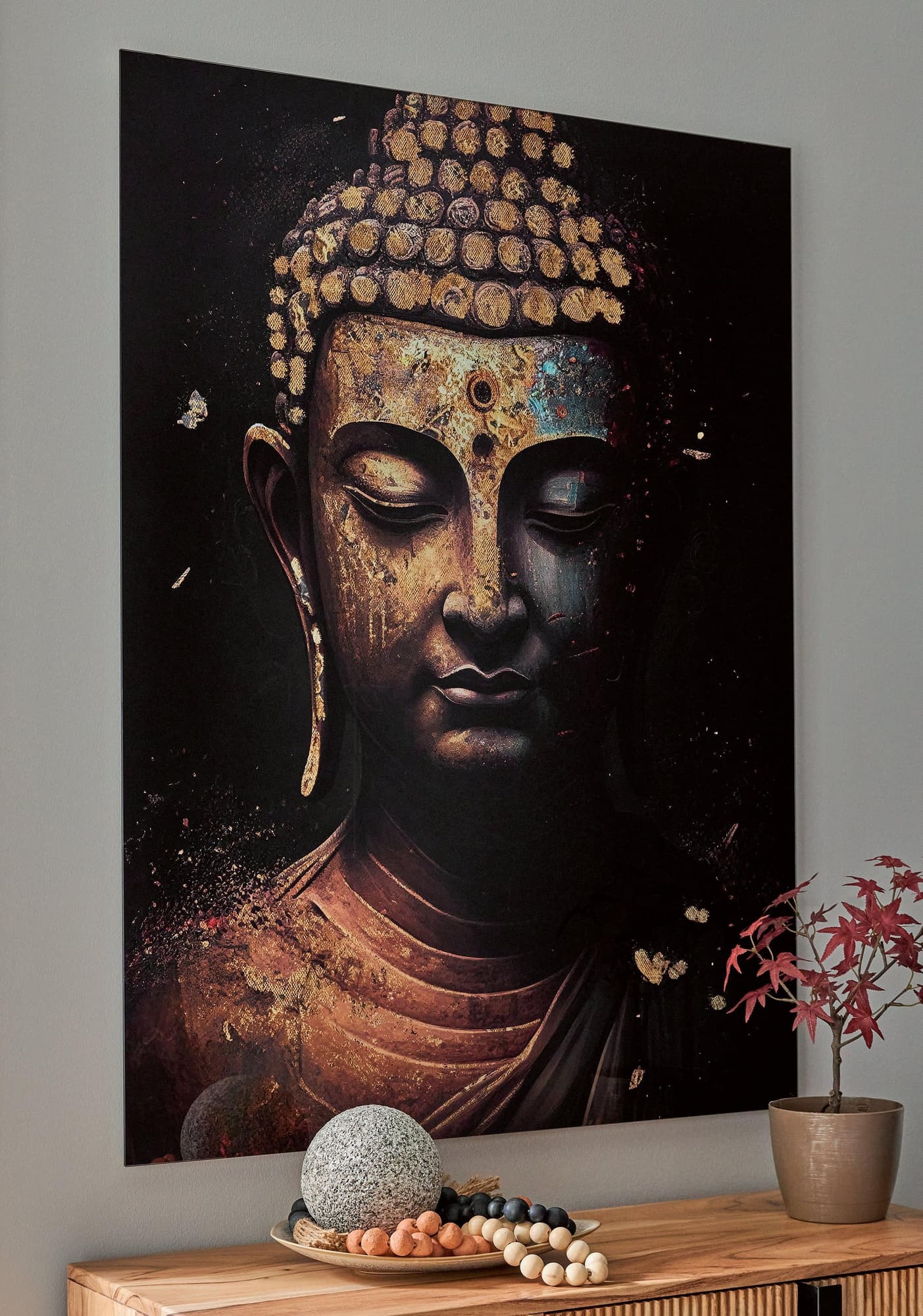 Caymoore Black Gold Finish Wall Art