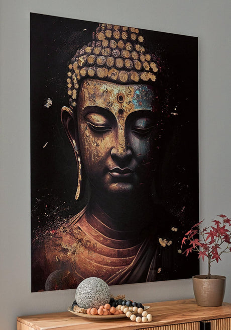 Caymoore Black Gold Finish Wall Art