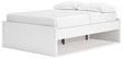 Onita White Full Platform Bed With 1 Side Storage