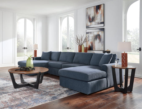 Hanneforth Brown Black Coffee Table With 1 End
